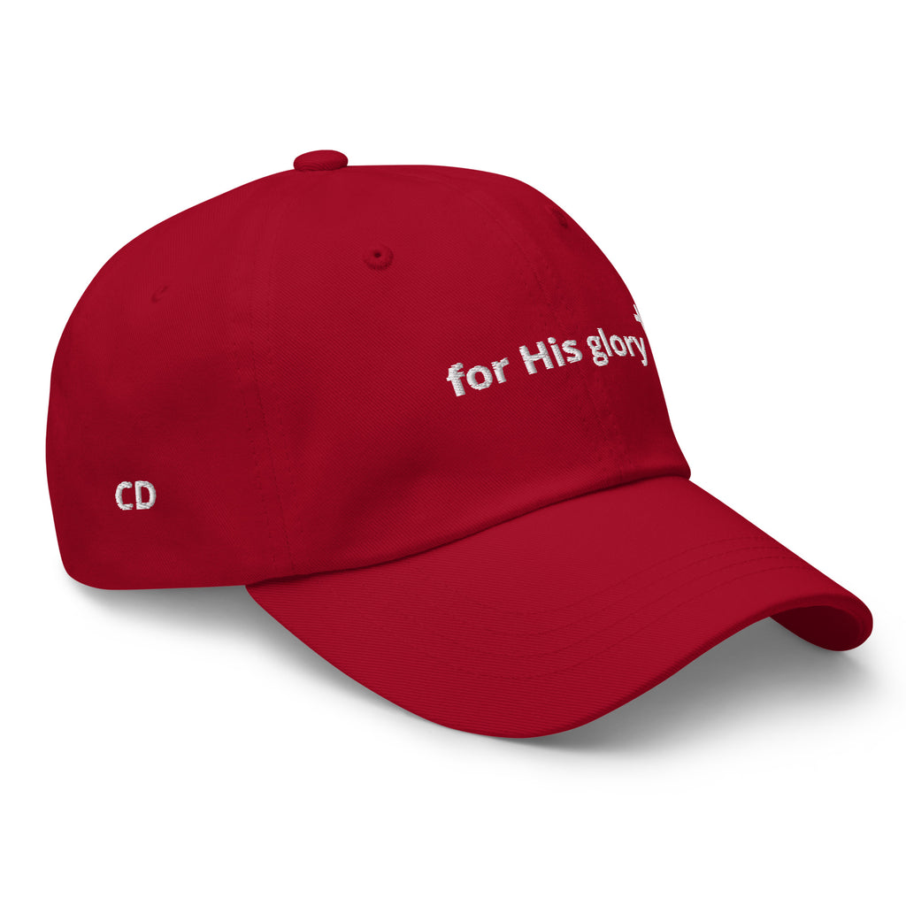 For His Glory dad hat
