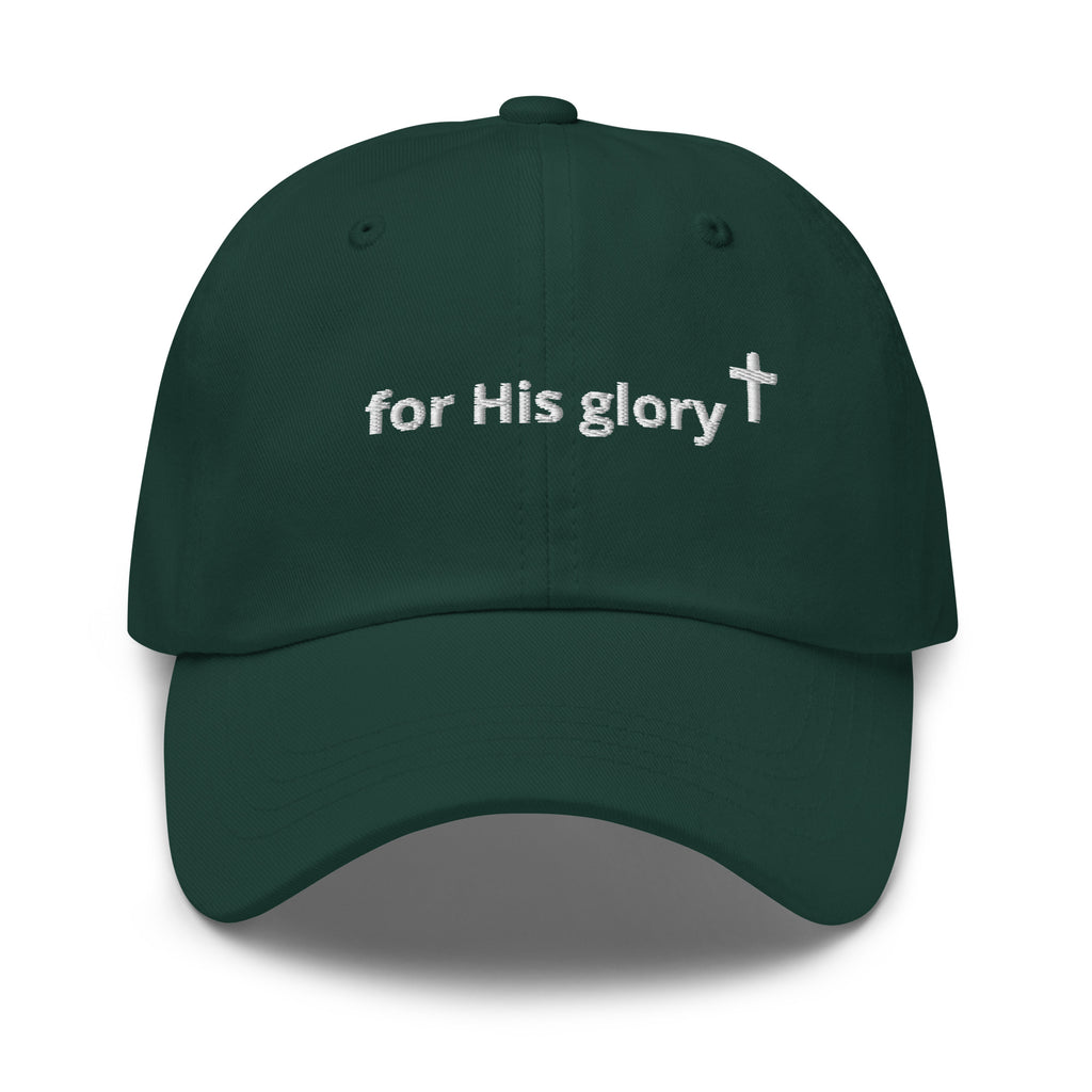 For His Glory dad hat